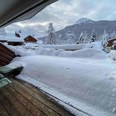 Appartement 4 Pers Grande Terrasse Vue Pistes Ski Saint-Chaffrey Dış mekan fotoğraf