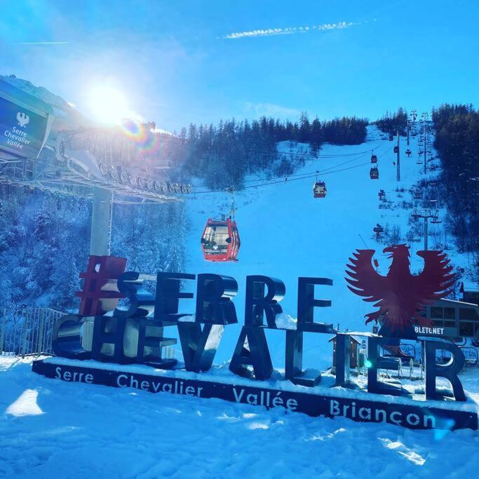 Appartement 4 Pers Grande Terrasse Vue Pistes Ski Saint-Chaffrey Dış mekan fotoğraf