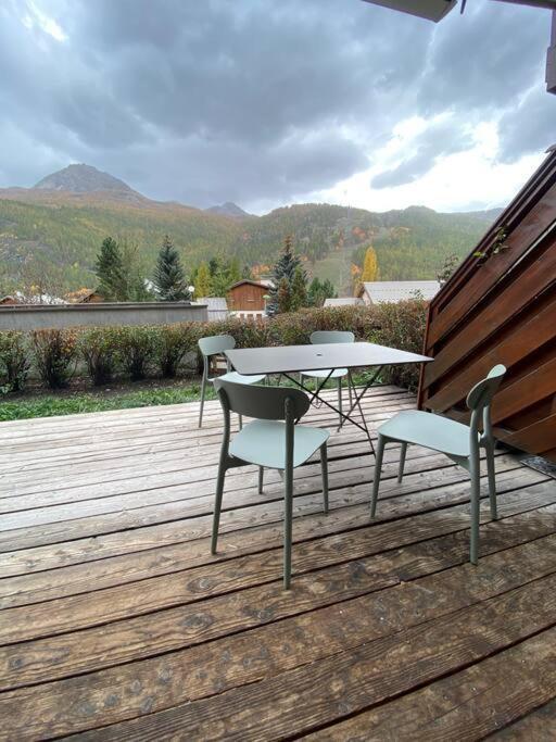 Appartement 4 Pers Grande Terrasse Vue Pistes Ski Saint-Chaffrey Dış mekan fotoğraf