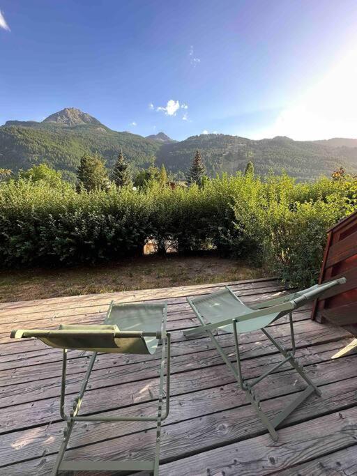 Appartement 4 Pers Grande Terrasse Vue Pistes Ski Saint-Chaffrey Dış mekan fotoğraf
