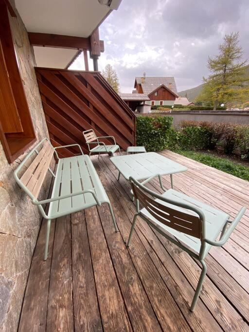 Appartement 4 Pers Grande Terrasse Vue Pistes Ski Saint-Chaffrey Dış mekan fotoğraf